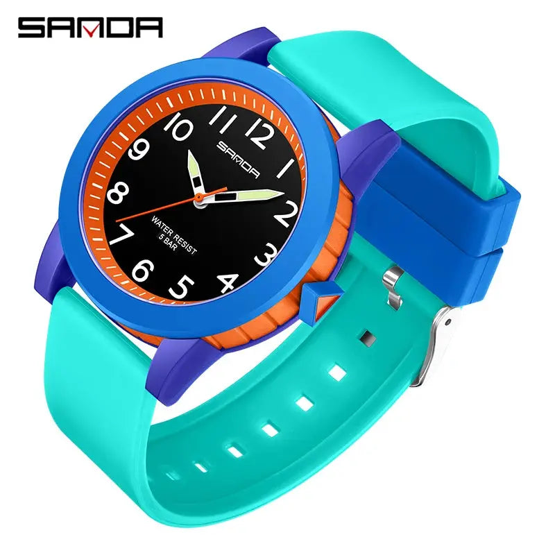 SANDA Kids Sports Watch – Shockproof Analog Timepiece Alcom Distribution