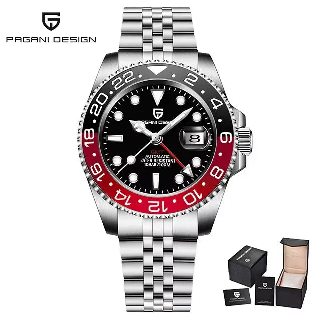 PAGANI DESIGN Luxury Men's Mechanical GMT Watch Alcom Distribution