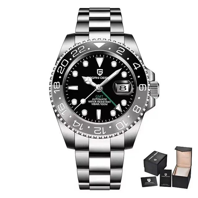 PAGANI DESIGN Luxury Men's Mechanical GMT Watch Alcom Distribution