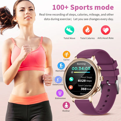 LIGE Luxury Smart Watches For Women - Bluetooth - Call Connected Phone - Health Monitor Sports