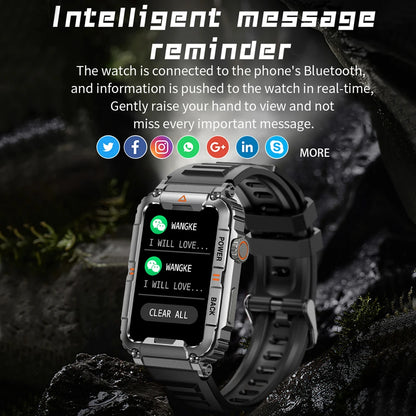 New Bluetooth Call Smart Watch Fitnes GPS Sport Track Waterproof