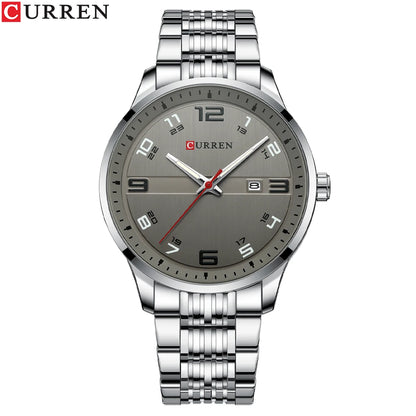 CURREN Fashion Business Men's Quartz Watch with Stainless Steel Strap Relogio