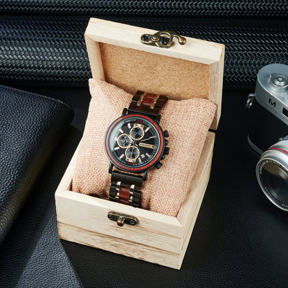 BOBO BIRD Model W-S018 Personalized Engraved Wooden Watch: The Perfect Christmas Gift for Him