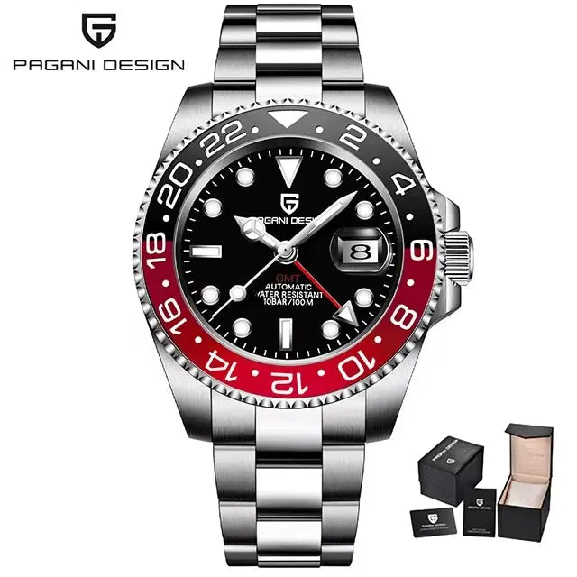 PAGANI DESIGN Luxury Men's Mechanical GMT Watch Alcom Distribution