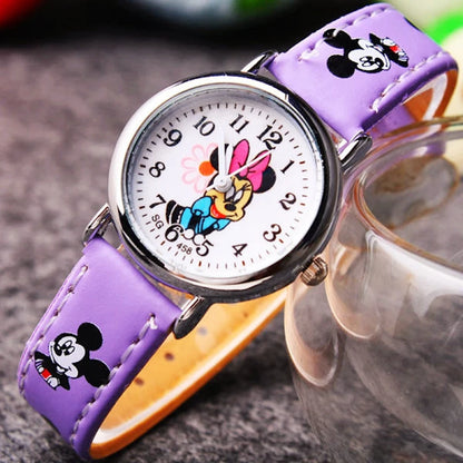 Disney Minnie Cute Cartoon Girls Kids Quartz Watch