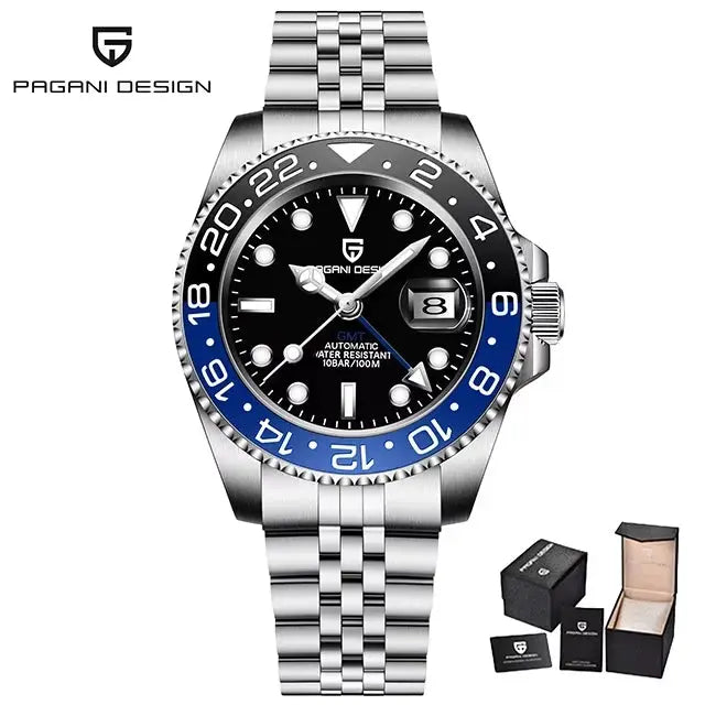 PAGANI DESIGN Luxury Men's Mechanical GMT Watch Alcom Distribution