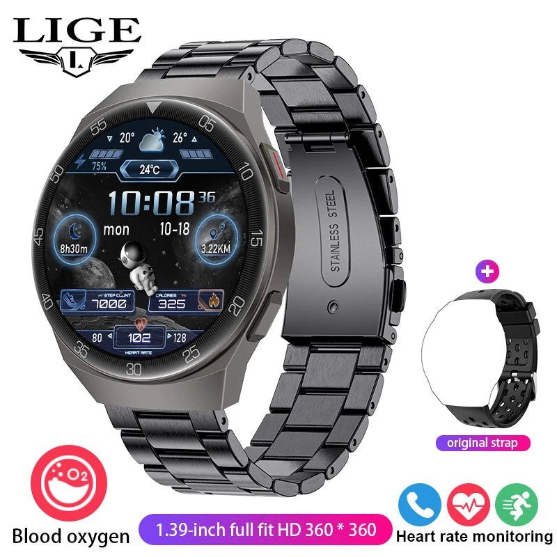 LIGE Smart watch Waterproof Sports Fitness Tracker Health monitor