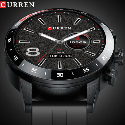 CURREN Smart Watch Heart Rate Blood Pressure IP68 Waterproof Sports Fitness