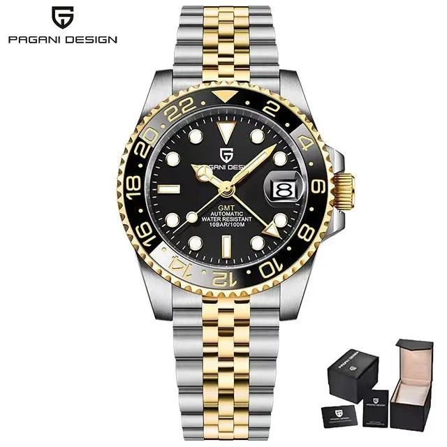 PAGANI DESIGN Luxury Men's Mechanical GMT Watch Alcom Distribution