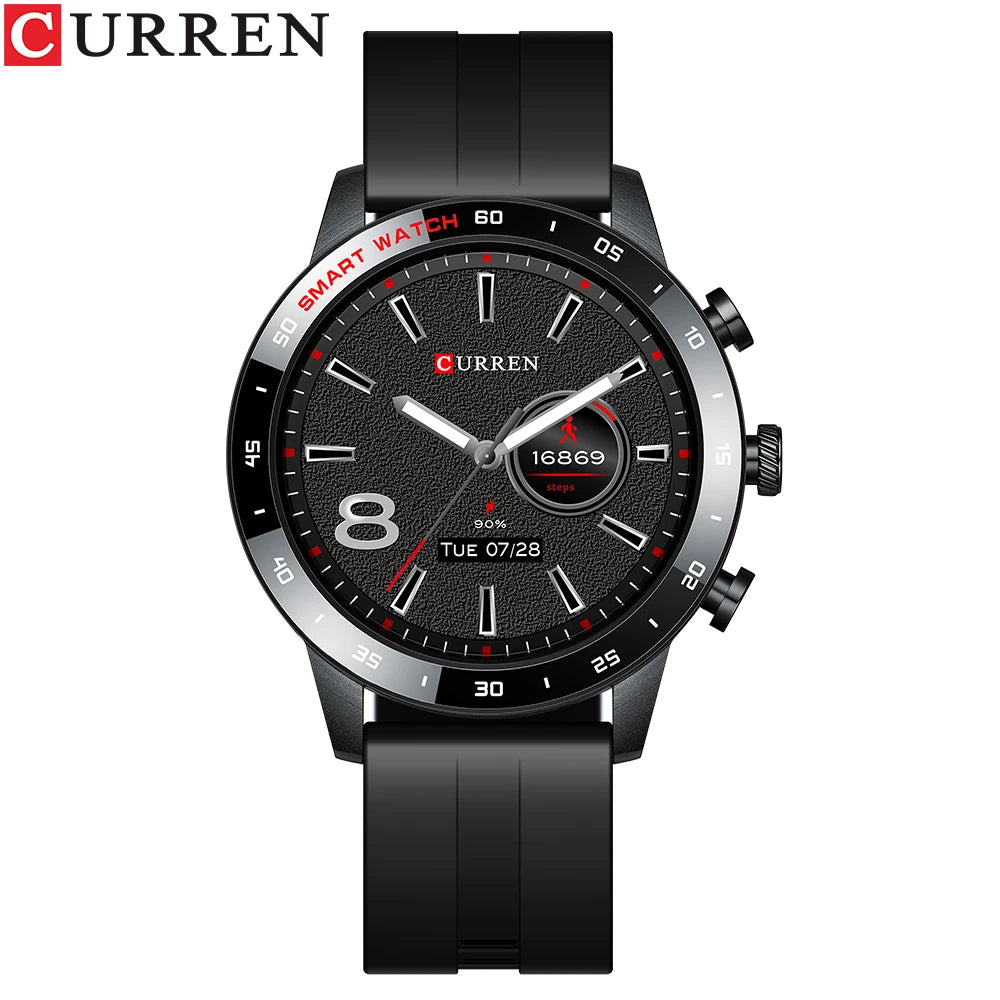 CURREN Smart Watch Heart Rate Blood Pressure IP68 Waterproof Sports Fitness