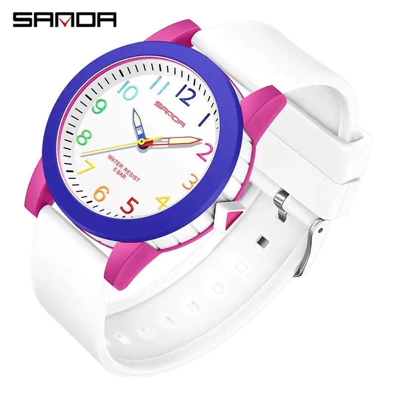 SANDA Kids Sports Watch – Shockproof Analog Timepiece Alcom Distribution