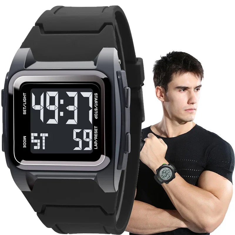 YIKAZE Men's 50M Waterproof Digital Sport Watch