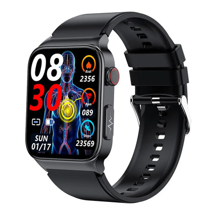 E500 Blood Glucose Smart Watch ECG+PPG Heart Rate Blood Pressure Health Watches IP68 Waterproof Smartwatch