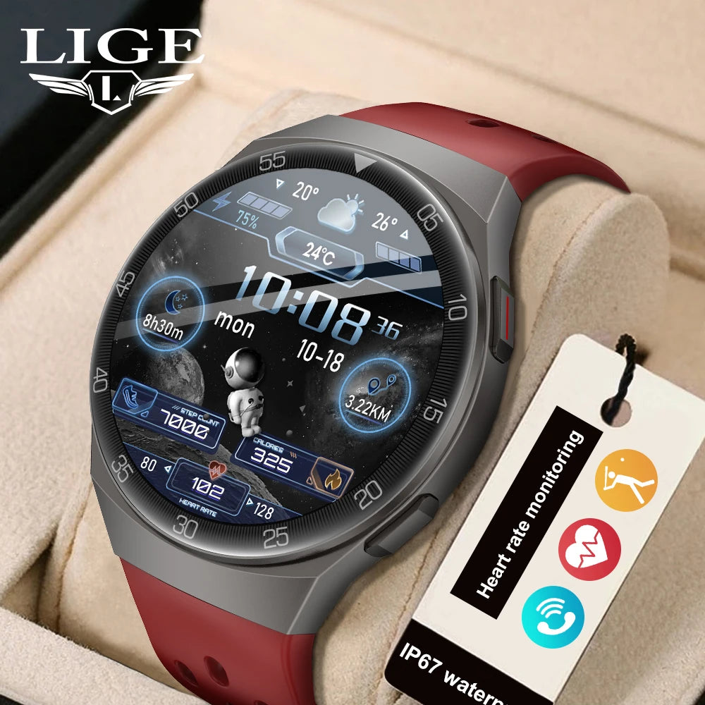 LIGE Smart watch Waterproof Sports Fitness Tracker Health monitor