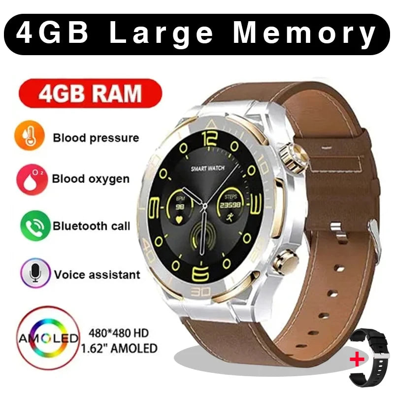 2024 New Original for Huawei Smart Watch Men Extraordinary Master 4GB Memory Sports Tracker AMOLED NFC Bluetooth Call smartwatch