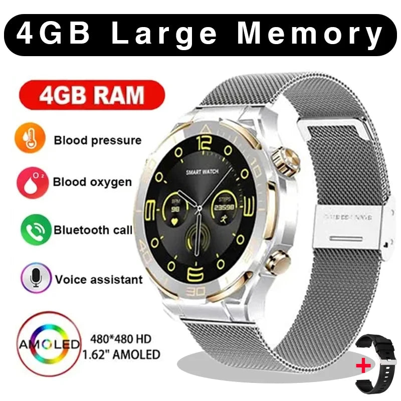 2024 New Original for Huawei Smart Watch Men Extraordinary Master 4GB Memory Sports Tracker AMOLED NFC Bluetooth Call smartwatch