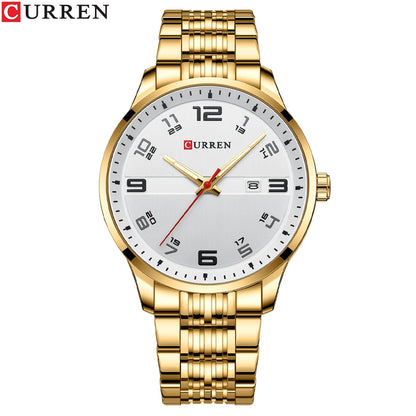 CURREN Fashion Business Men's Quartz Watch with Stainless Steel Strap Relogio