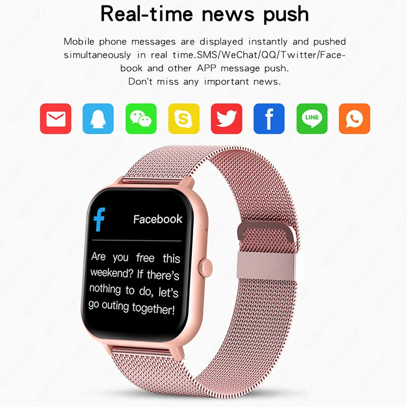 Xiaomi Call Smart Watch Women For Android IOS Waterproof Bluetooth Music Watches Full Touch Clock