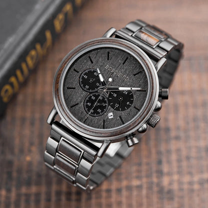 BOBO BIRD Model GQ026-1 Personalized Engraved Wooden Watch: A Timeless Gift for Him