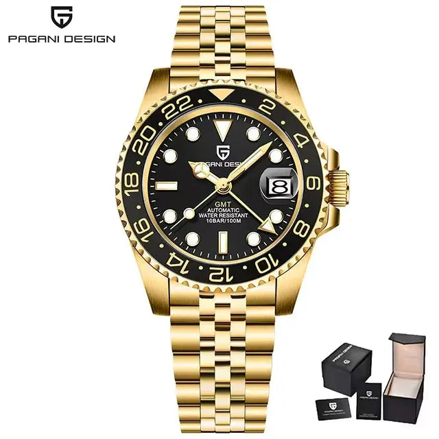 PAGANI DESIGN Luxury Men's Mechanical GMT Watch Alcom Distribution