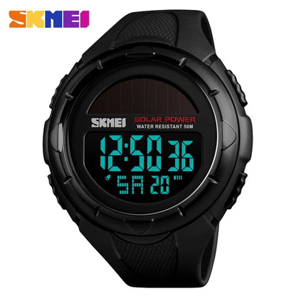 SKMEI 1405 Solar-Powered Men's Digital Sports Watch