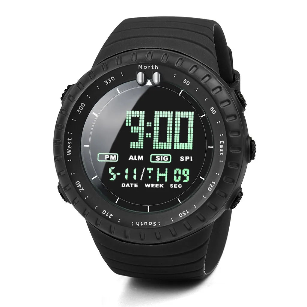 Unisex Digital Sport Watch with High-Quality LED Display