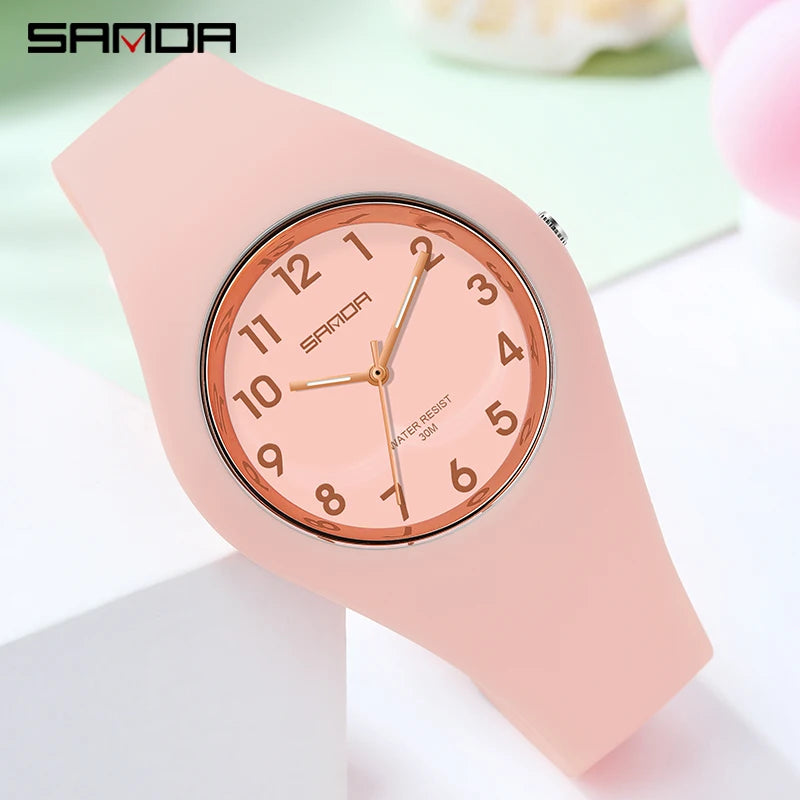 2024 Luxury Brand Women's Watch Simple Fashion Waterproof Quartz Wristwatch Ultra-thin for Women