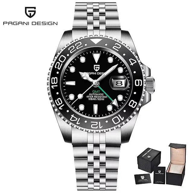 PAGANI DESIGN Luxury Men's Mechanical GMT Watch Alcom Distribution