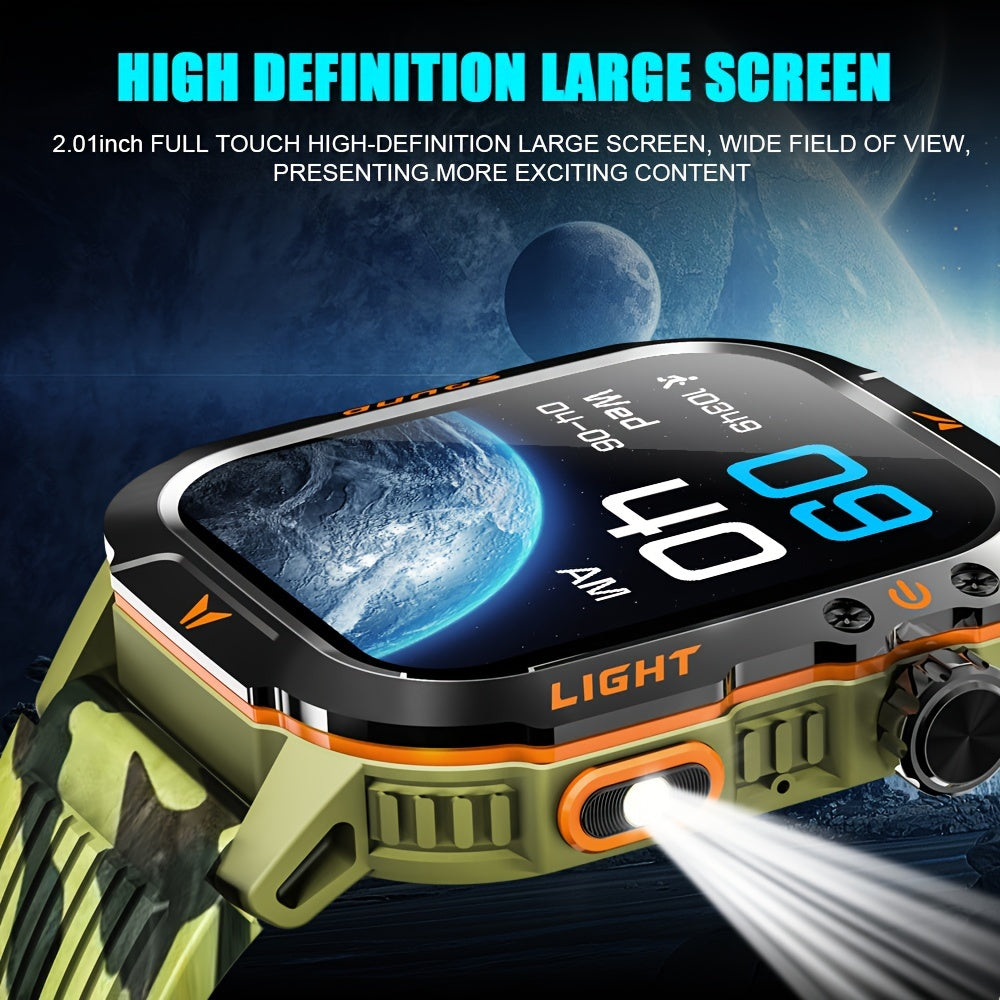 2024 Advanced Smart Fitness Watch - Activity & Fitness Tracker with 100+ Sports Modes, LED Altimeter, Barometer, 600mAh Battery, Multimedia Message Viewing, Weather Forecast, Pedometer, and Heart Rate Monitor for Android iPho