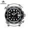 Addiesdive 20 bar waterproof men's watch with black dial and stainless steel case for divers