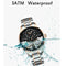 Luxury double tourbillon watches by Alcom Distribution with waterproof design and silver gold strap