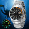 BERNY automatic watch with stainless steel band and luminous dial designed for diving by Alcom Distribution