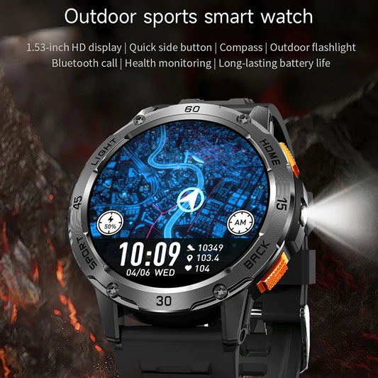 Alcom Distribution outdoor sports smart watch featuring 1.53-inch HD display and best outdoor fitness watch 2024