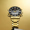 Alcom Distribution prestige golden watch for men with black dial and digital display