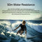 Rugged outdoor smartwatch 21-day battery perfect for water sports with 50m water resistance on a surfer's wrist