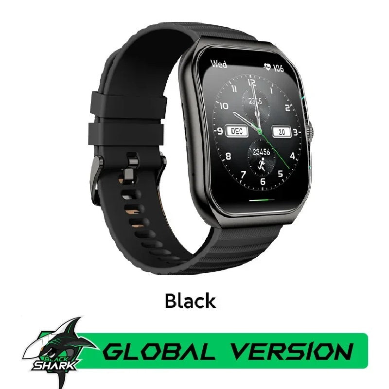 2024 Black Shark GT3 Smartwatch, Global Version, 1.96" Amoled Always On Display, Shark GPT, 10 Days Battery Life, 100+ Sport Model, IP68 Water Resistant, BT Calling