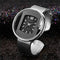 Alcom Distribution women's elegant quartz watch with black dial and silver metal band