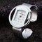 Alcom Distribution women's elegant quartz watch with silver open round dial and sleek metal band