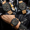 CURREN men's chronograph watch with black dial and brown leather strap by Alcom Distribution