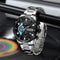 CURREN stainless steel watch with black and blue dial and silver metal strap by Alcom Distribution