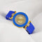 Elegant quartz watch for women with blue strap and gold-tone case by Alcom Distribution