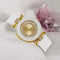 Elegant quartz watch for women with white strap and gold accents by Alcom Distribution