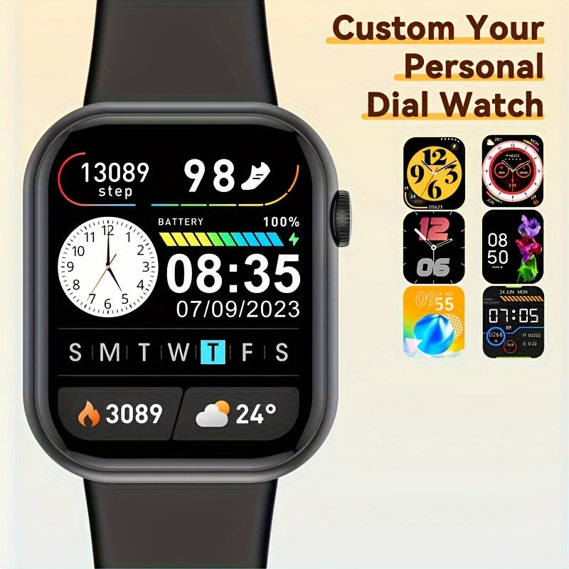 Advanced Smartwatch Pro - 1.85-inch HD Display, Wireless Calling, Multiple Sports Modes, 100+ Exercise Methods, Fitness Tracker, Heart Rate Monitor, and Sleep Quality Tracker