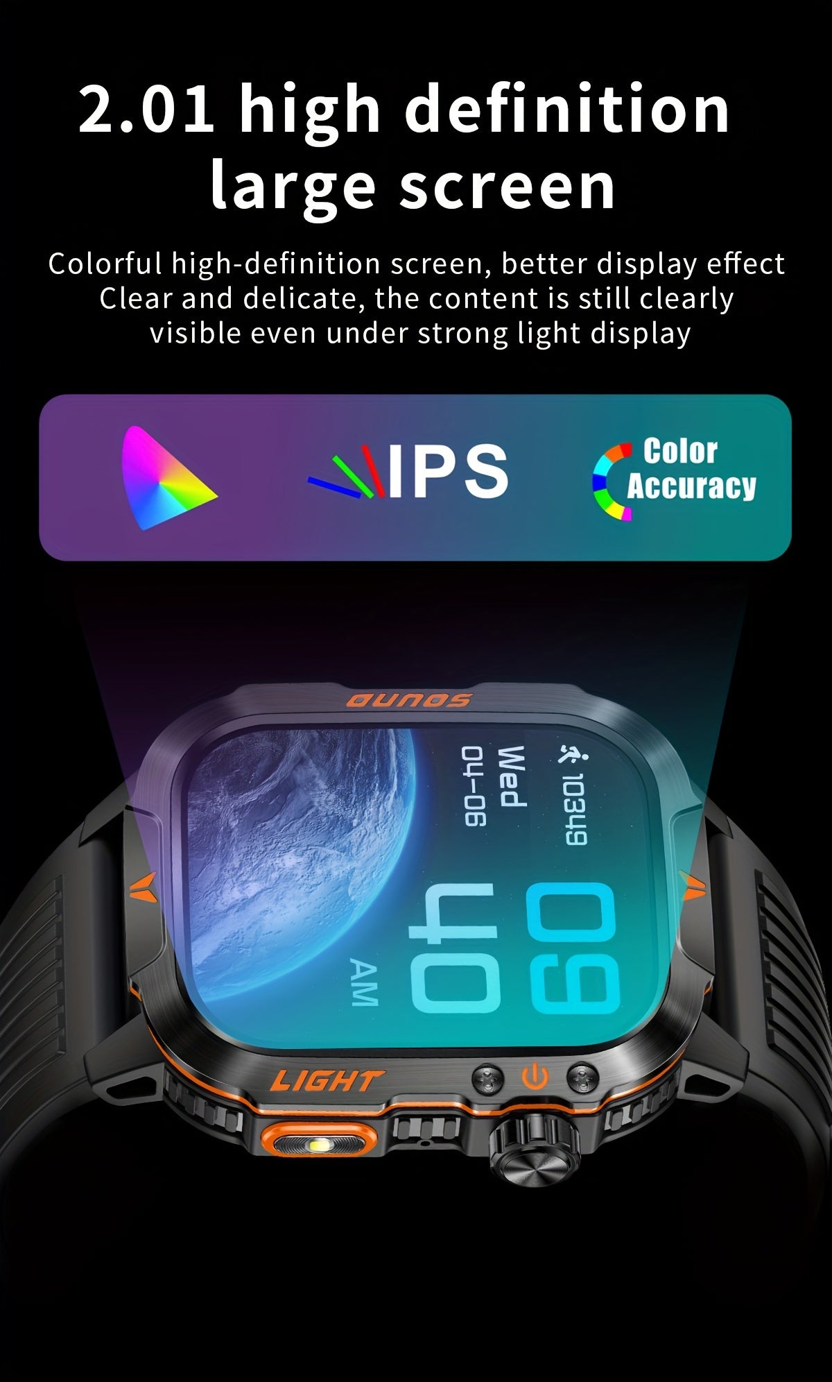 2024 Advanced Smart Fitness Watch - Activity & Fitness Tracker with 100+ Sports Modes, LED Altimeter, Barometer, 600mAh Battery, Multimedia Message Viewing, Weather Forecast, Pedometer, and Heart Rate Monitor for Android iPho