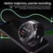 Alcom Distribution GT5 Pro smartwatch for men round black fitness watch on phone showing workout time heart rate