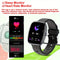 Alcom Distribution fitness smartwatch with health features showing sleep and heart rate monitor on black strap