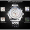 Alcom Distribution men's mechanical fashion watch with week display date display and 24 hour display