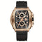 LIGE wine cask business watch with a rose gold case and black rubber strap by Alcom Distribution