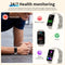 LIGE Smartwatch 2025 fitness tracker showing heart rate, blood oxygen, stress, and sleep monitoring features