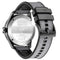 Back view of NORTH EDGE solar watch with gray fabric strap and black buckle by Alcom Distribution